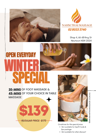 Special Offer at Nahm Thai Massage Newtown Sydney