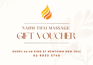 Buy Thai Massage Therapy Gift Voucher Online at Nahm Thai Massage Newtown Sydney